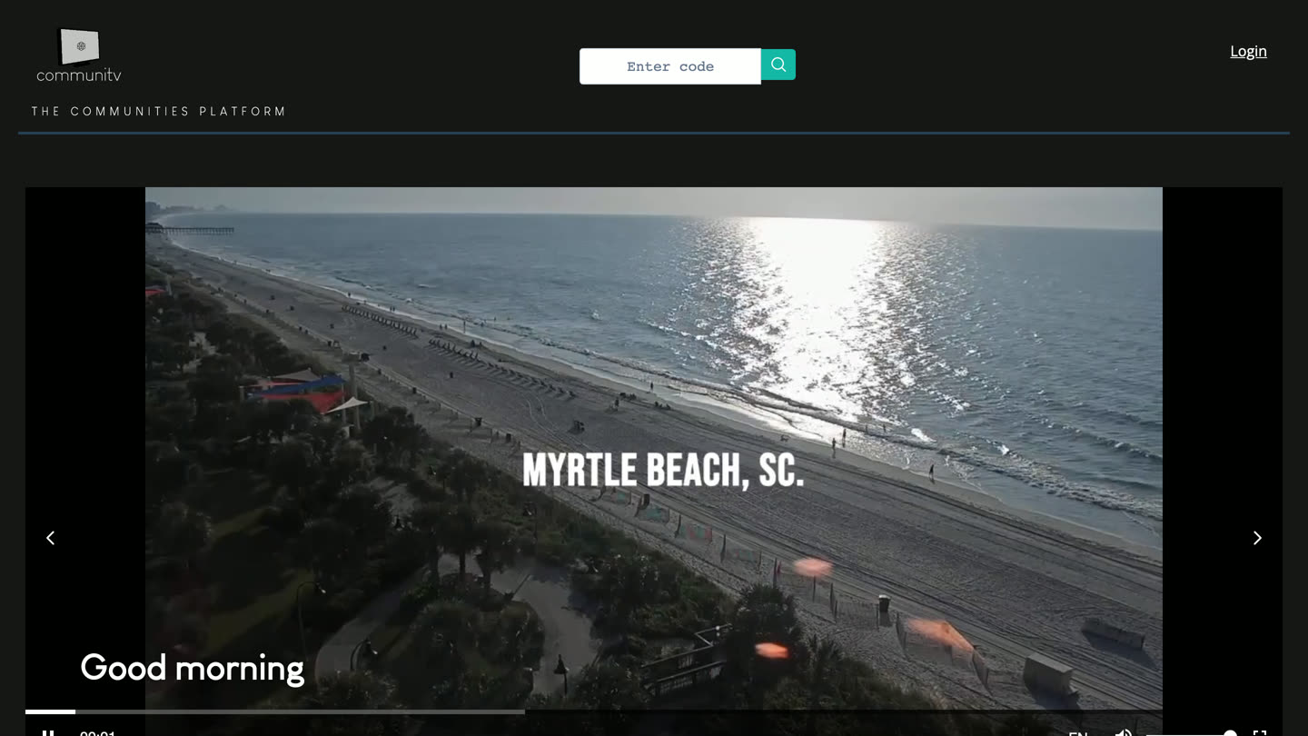 CommuniTV web player